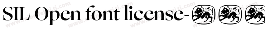 SIL Open font license字体转换